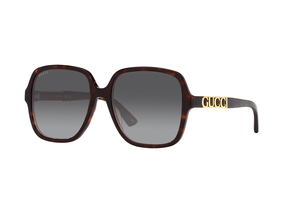 Gucci - Rectangular Sunglasses with GG - Ivory - Gucci Eyewear - Avvenice