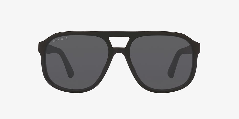 Gucci Sunglass GG1188S 58 | Schwarz Polarisiert Sonnenbrillen und Deutschland Grau Hut