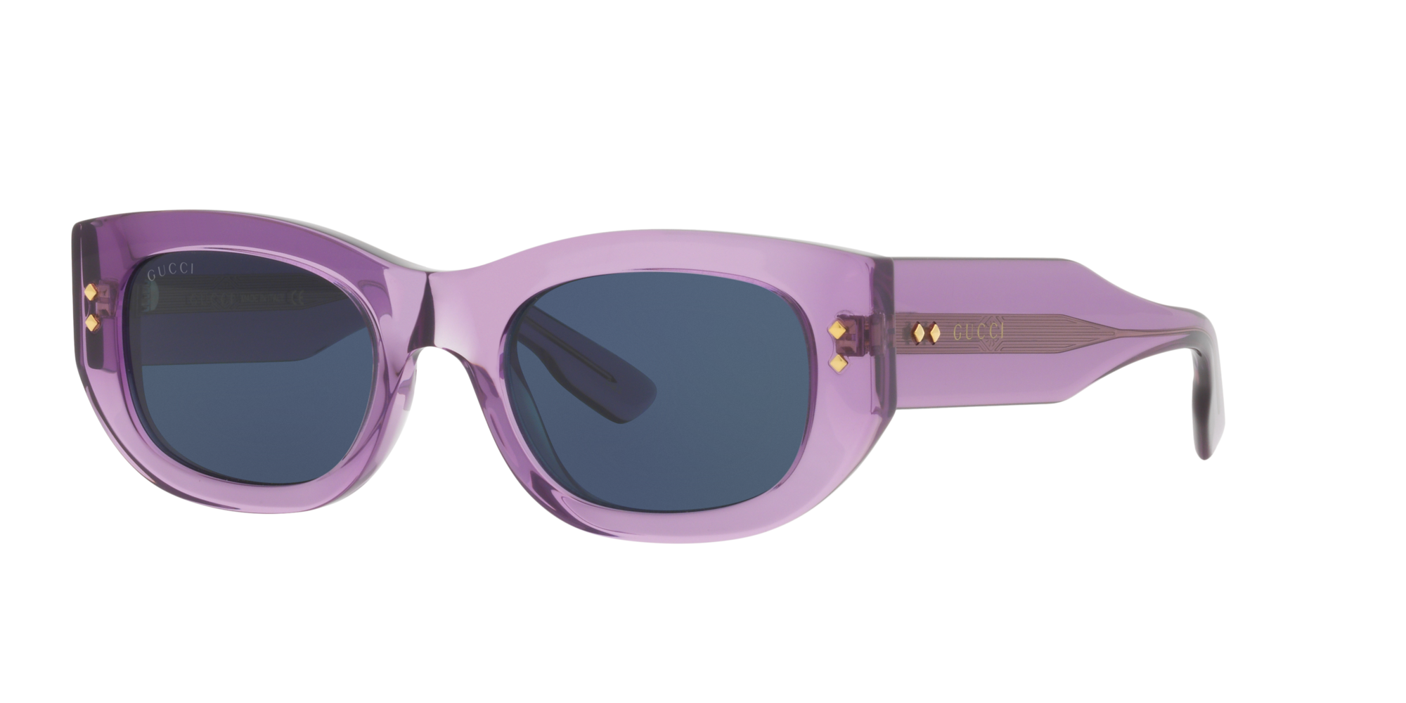 Gucci Blue Rectangular Ladies Sunglasses Gg1215s 003 | ModeSens