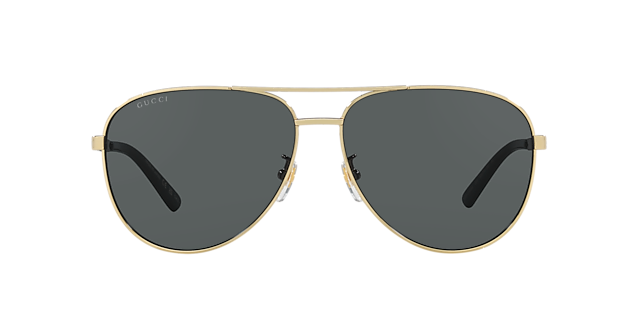 Gucci GC002030 GG1233SA 63 Green & Gold Sunglasses