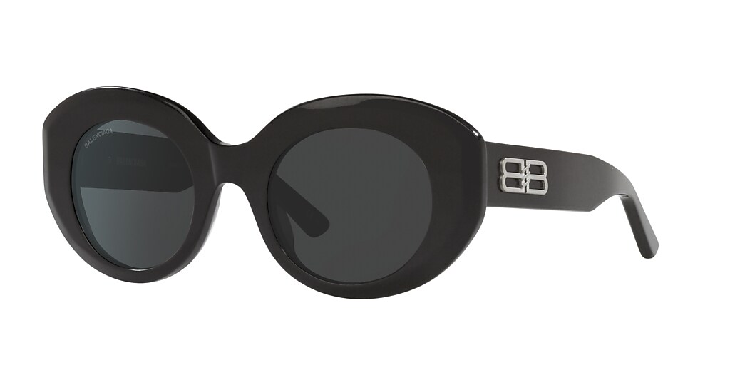 Balenciaga BB0235S 52 Grey & Black Sunglasses Sunglass Hut USA