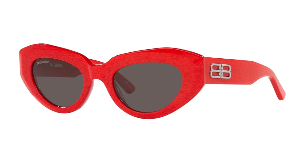 Balenciaga BB0236S 52 Grey & Red Sunglasses Sunglass Hut USA