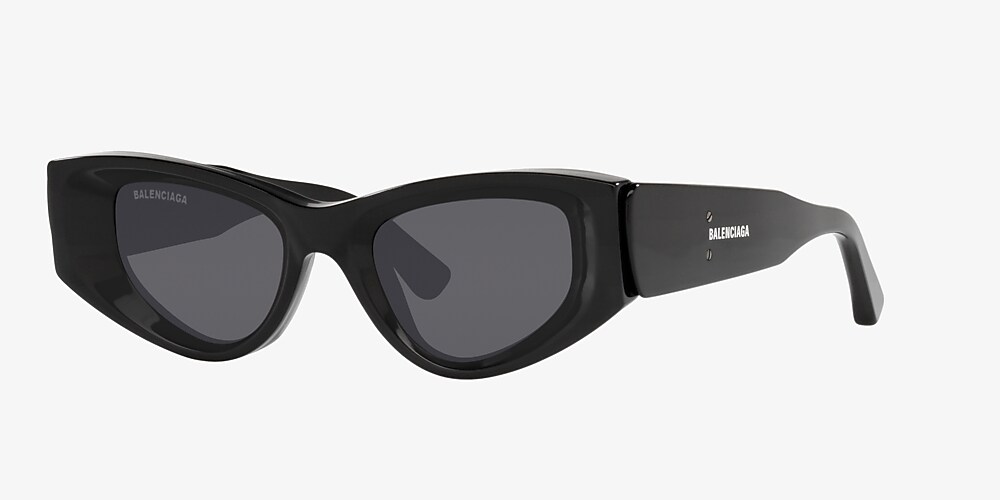 Balenciaga BB0243S Grey & Black Sunglasses Sunglass USA