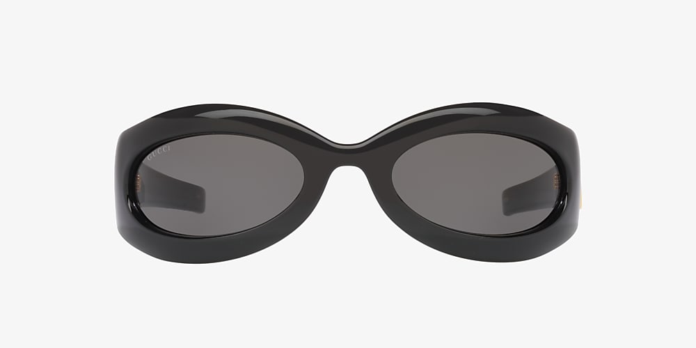 Jolly Kakadu Heer Gucci GG1247S 62 Grey & Black Sunglasses | Sunglass Hut USA