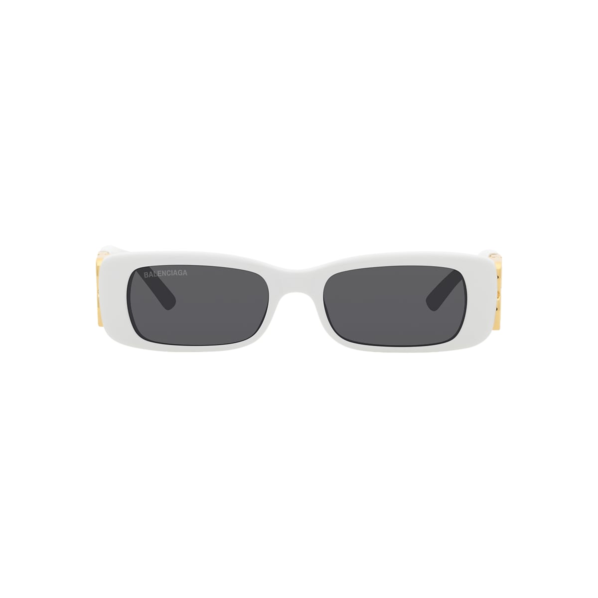Balenciaga BB0096S XS (51 - 18) with Grey lenses and White