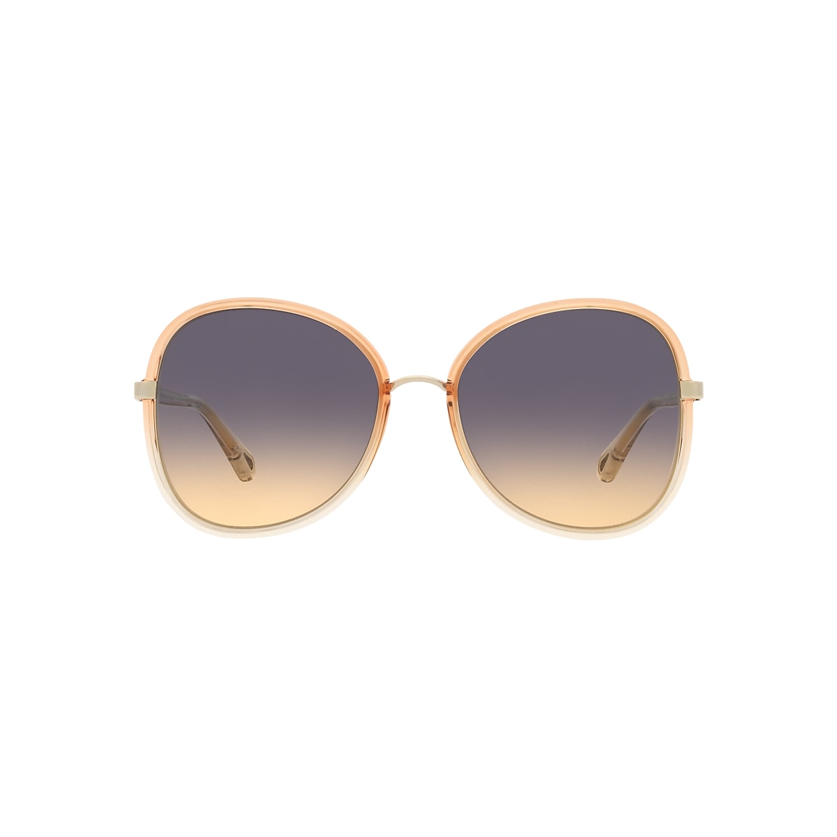 CHLOÉ CH0030S Shiny Brown - Women Sunglasses, Blue Gradient Brown Lens