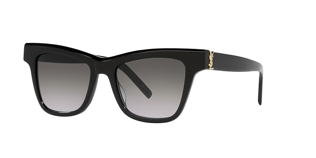 Saint Laurent SL M106 52 Grey & Black Sunglasses | Sunglass Hut USA