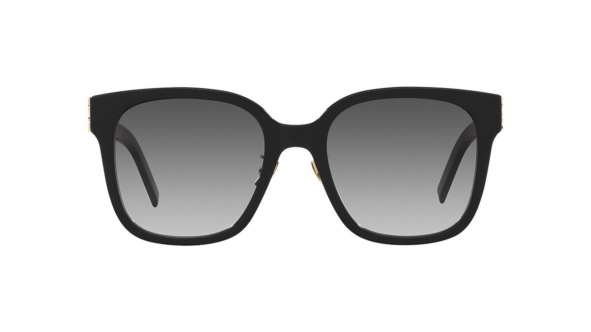 Saint Laurent SL M105/F 55 Grey & Black Sunglasses | Sunglass Hut