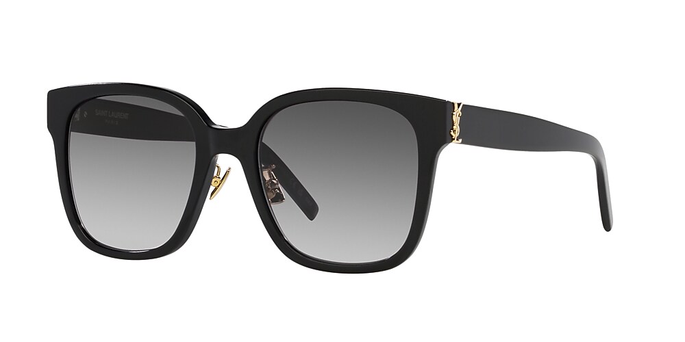 Saint Laurent SL M105/F 55 Grey & Black Sunglasses | Sunglass Hut
