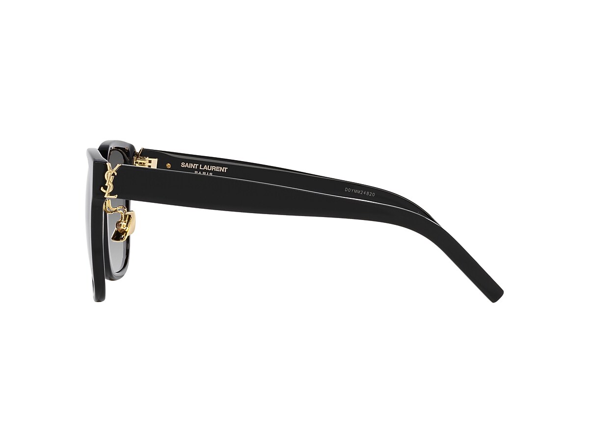 Saint Laurent SL M105/F 55 Grey & Black Sunglasses | Sunglass Hut USA