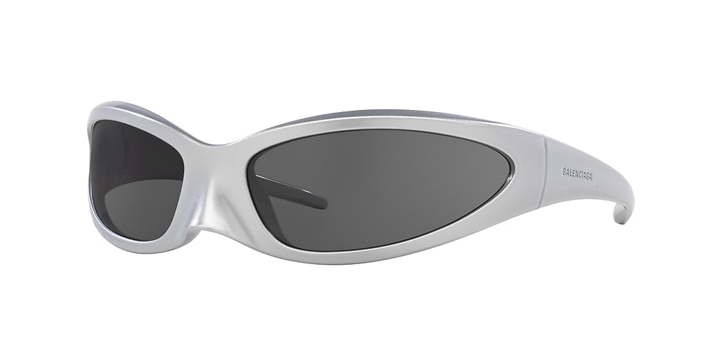 Balenciaga BB0251S 80 Grey & Silver Sunglasses | Sunglass Hut USA
