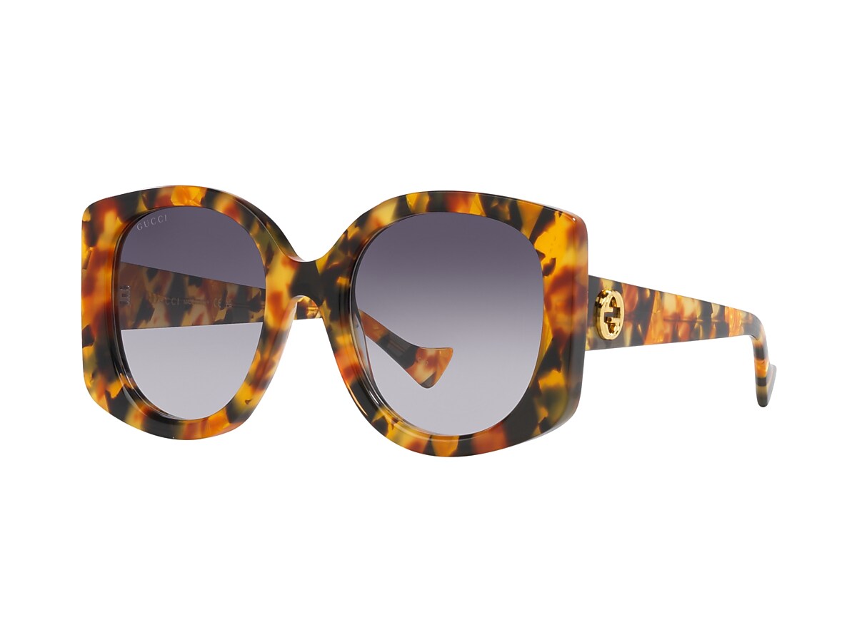 Gucci GG1257S 59 Green & Tortoise Silver Sunglasses | Sunglass 