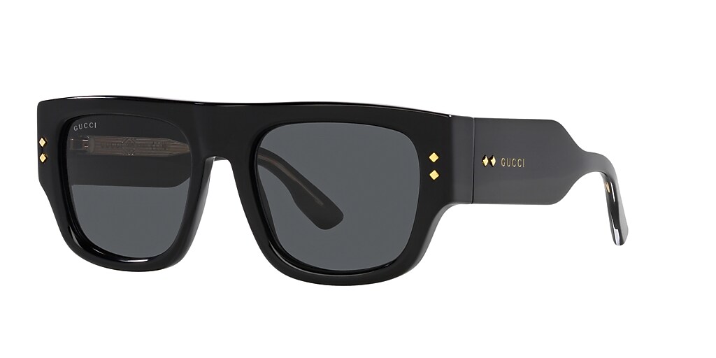 Gucci GG1262S 54 Grey & Black Sunglasses | Sunglass Hut USA