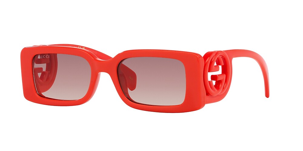 Gucci GG1325S 54 Brown & Red Sunglasses | Sunglass Hut USA