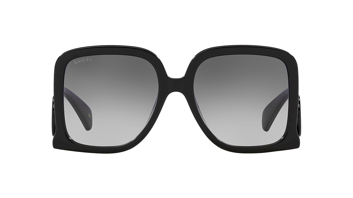 Gucci GG1326S XL (58 - 19) with Grey lenses and Black frame