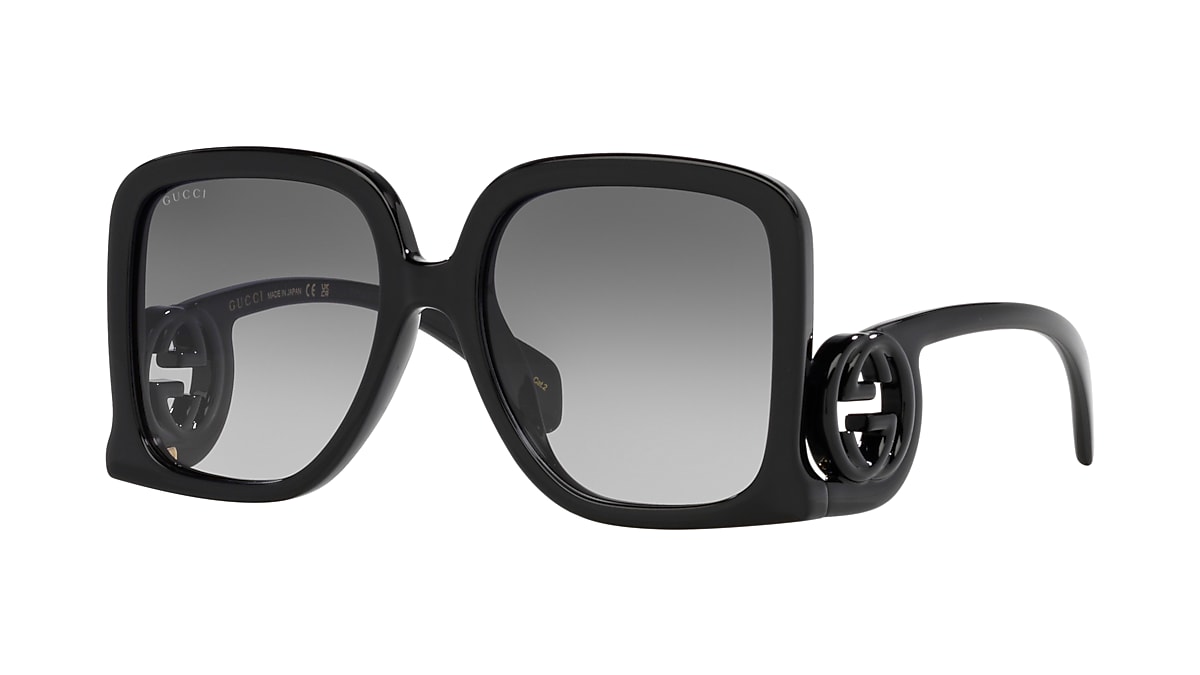 Gucci GG1326S XL (58 - 19) with Grey lenses and Black frame