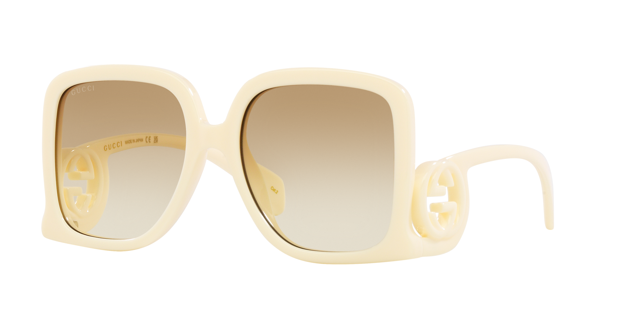 Gucci Woman Sunglasses Gc002056 Gg1326s In Neutral