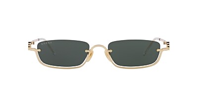 Gucci GG1278S 55 Green & Gold Sunglasses | Sunglass Hut USA