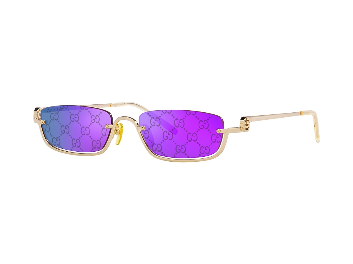 Gucci GG1278S M (55 - 19) with Violet lenses and Gold frame