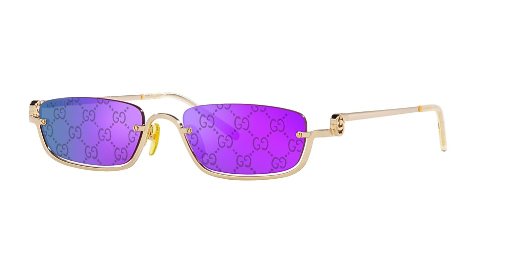 Gucci GG1278S 55 Purple & Gold Sunglasses Sunglass Hut USA
