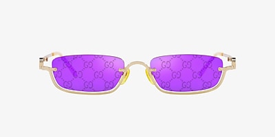 Gucci GG1278S 55 Purple & Gold Sunglasses
