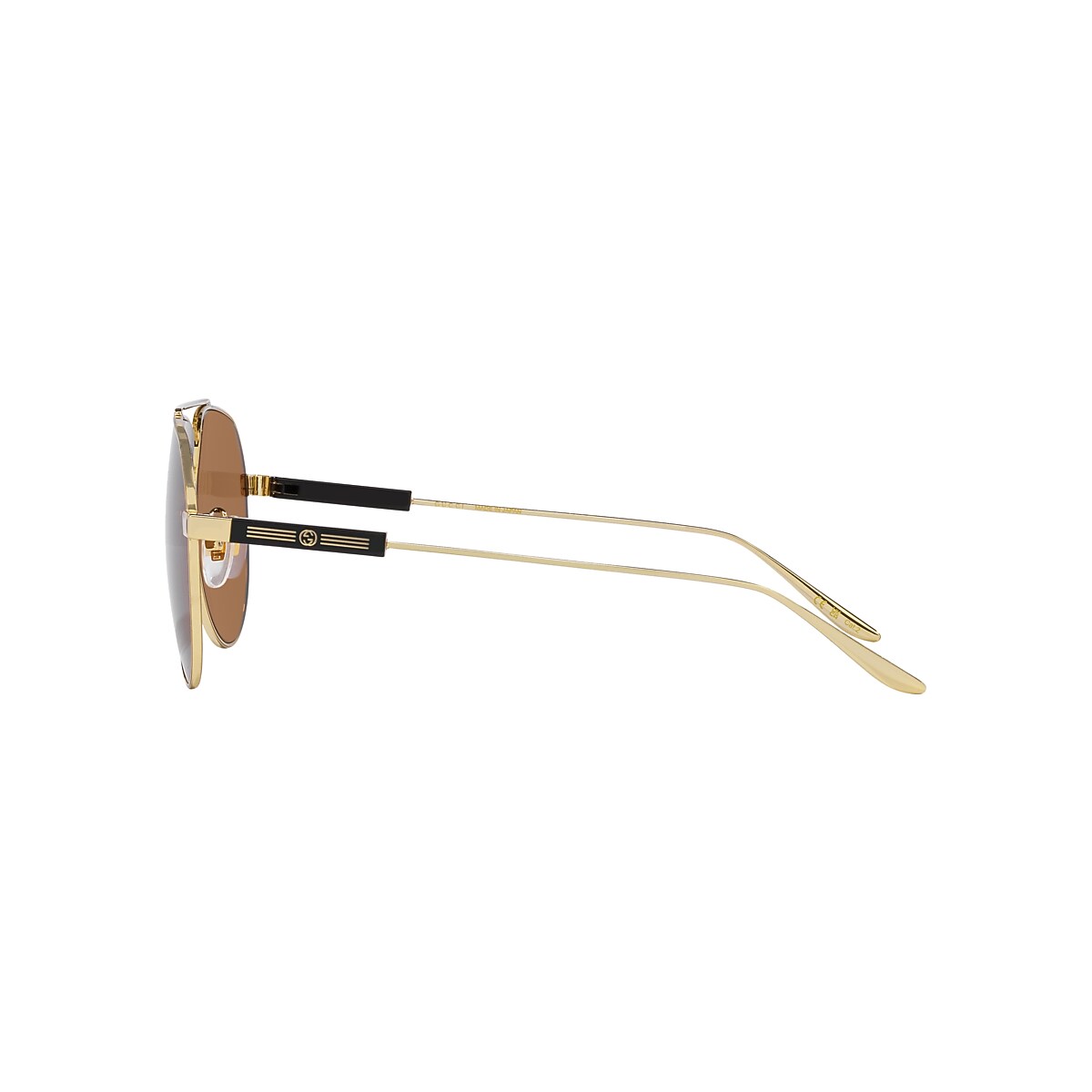 Gucci GG1311S 61 Brown & Gold Sunglasses | Sunglass Hut USA