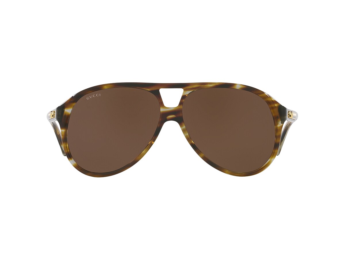 Gucci GG1286S 59 Brown & Tortoise Sunglasses | Sunglass Hut USA