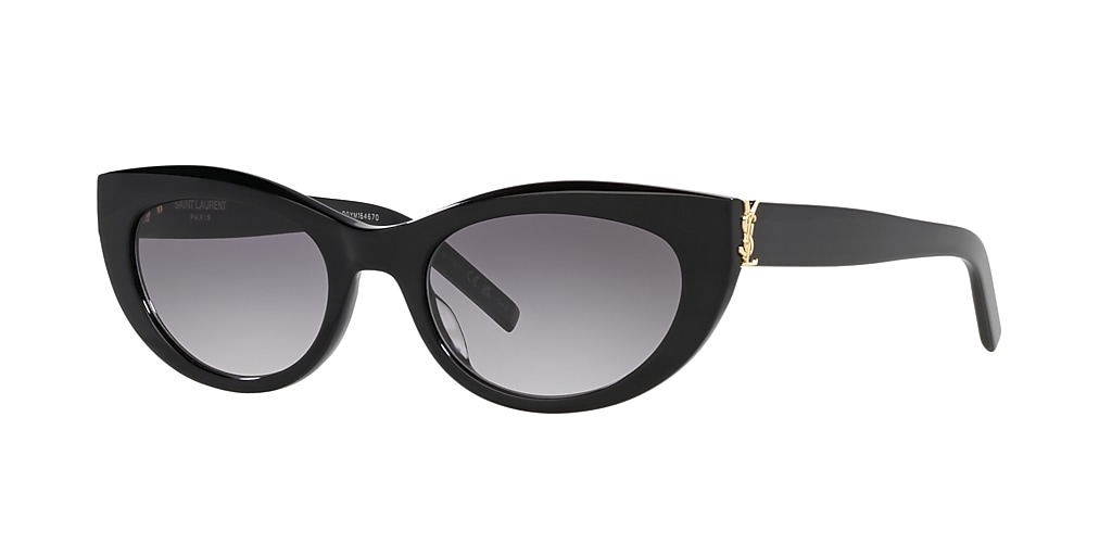 Saint Laurent SL M115 54 Grey & Black Sunglasses | Sunglass Hut USA