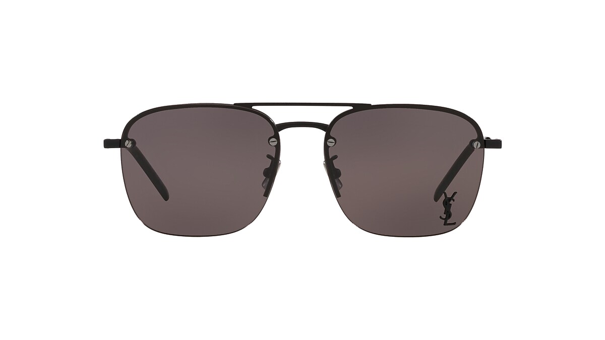 Saint Laurent SL 309 M 57 Black & Black Sunglasses | Sunglass Hut 