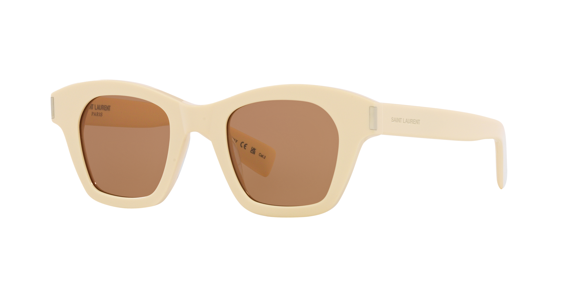 Saint Laurent Unisex Sunglasses Sl 592 In Brown