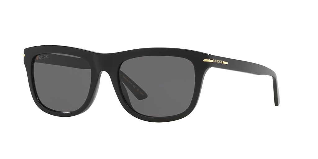 Gucci GG1444S 55 Grey & Black Sunglasses | Sunglass Hut USA