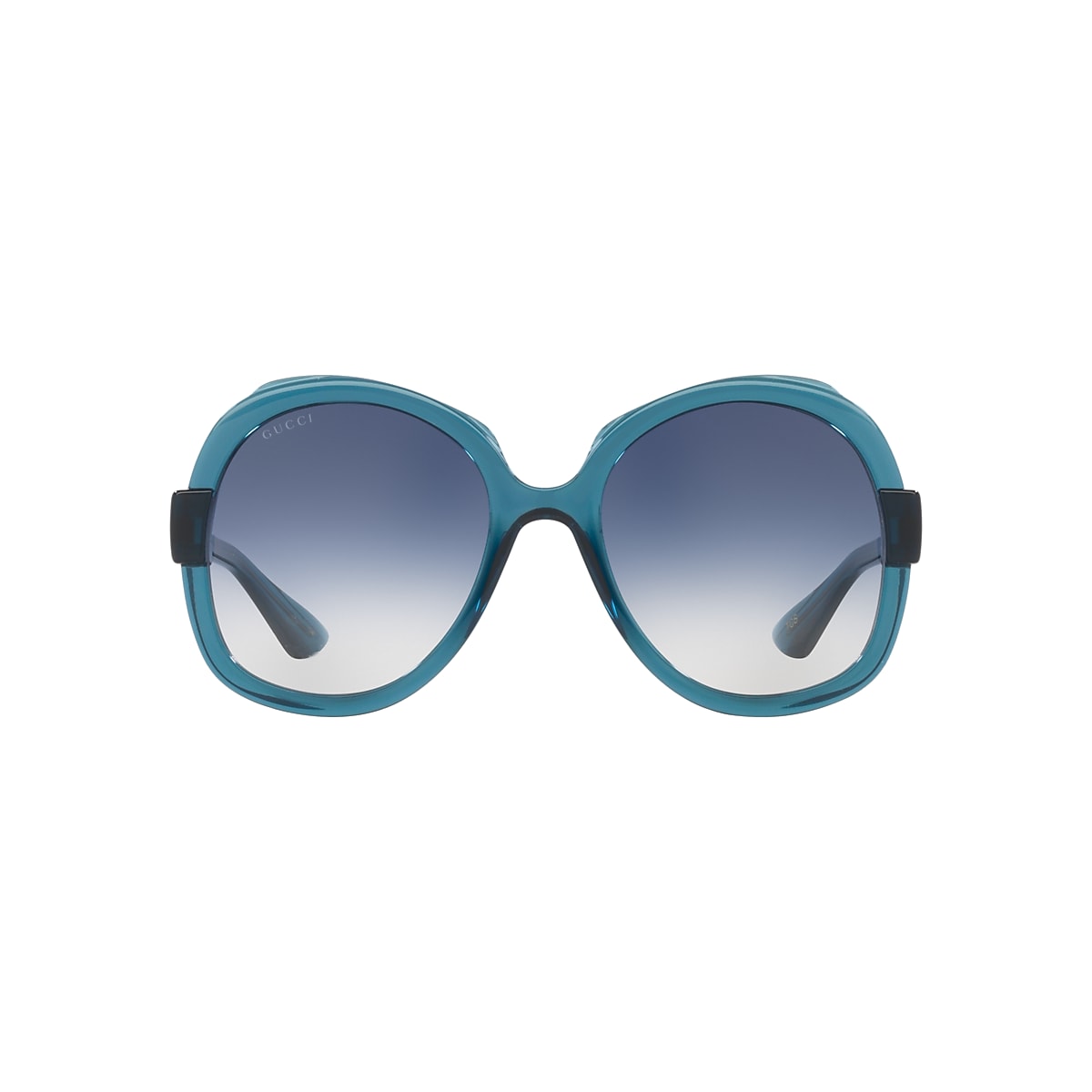 GUCCI GG1432S Blue Woman Luxury Sunglasses Blue Lens