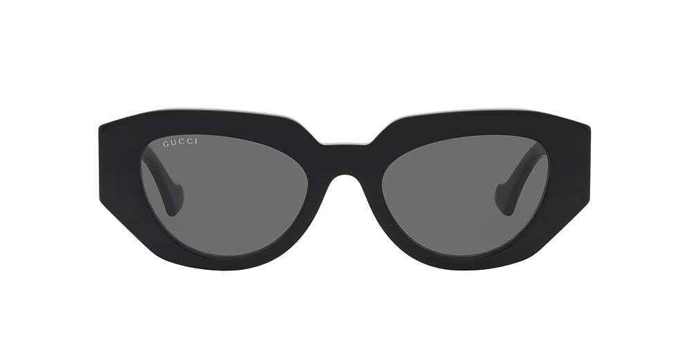 Gucci GG1421S 51 Grey & Black Sunglasses | Sunglass Hut USA