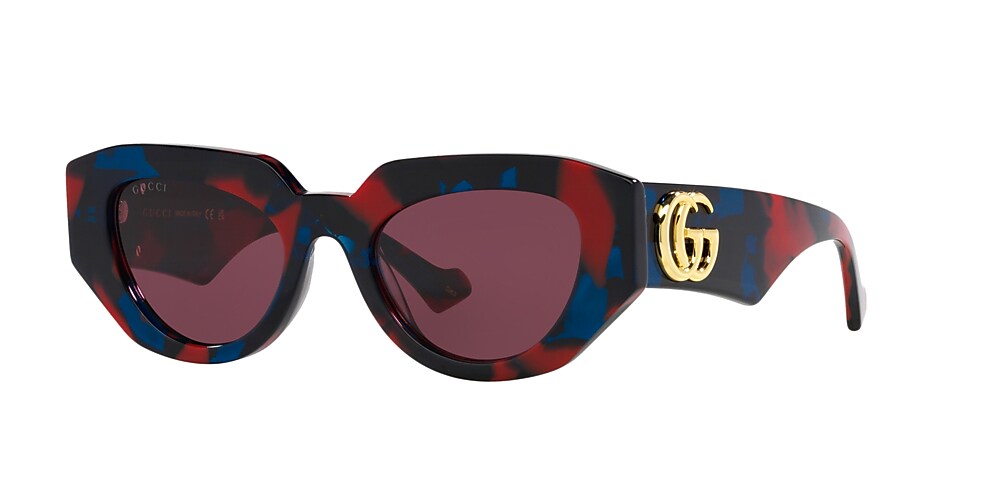 Gucci GG1421S 51 Purple & Tortoise Sunglasses | Sunglass Hut Canada