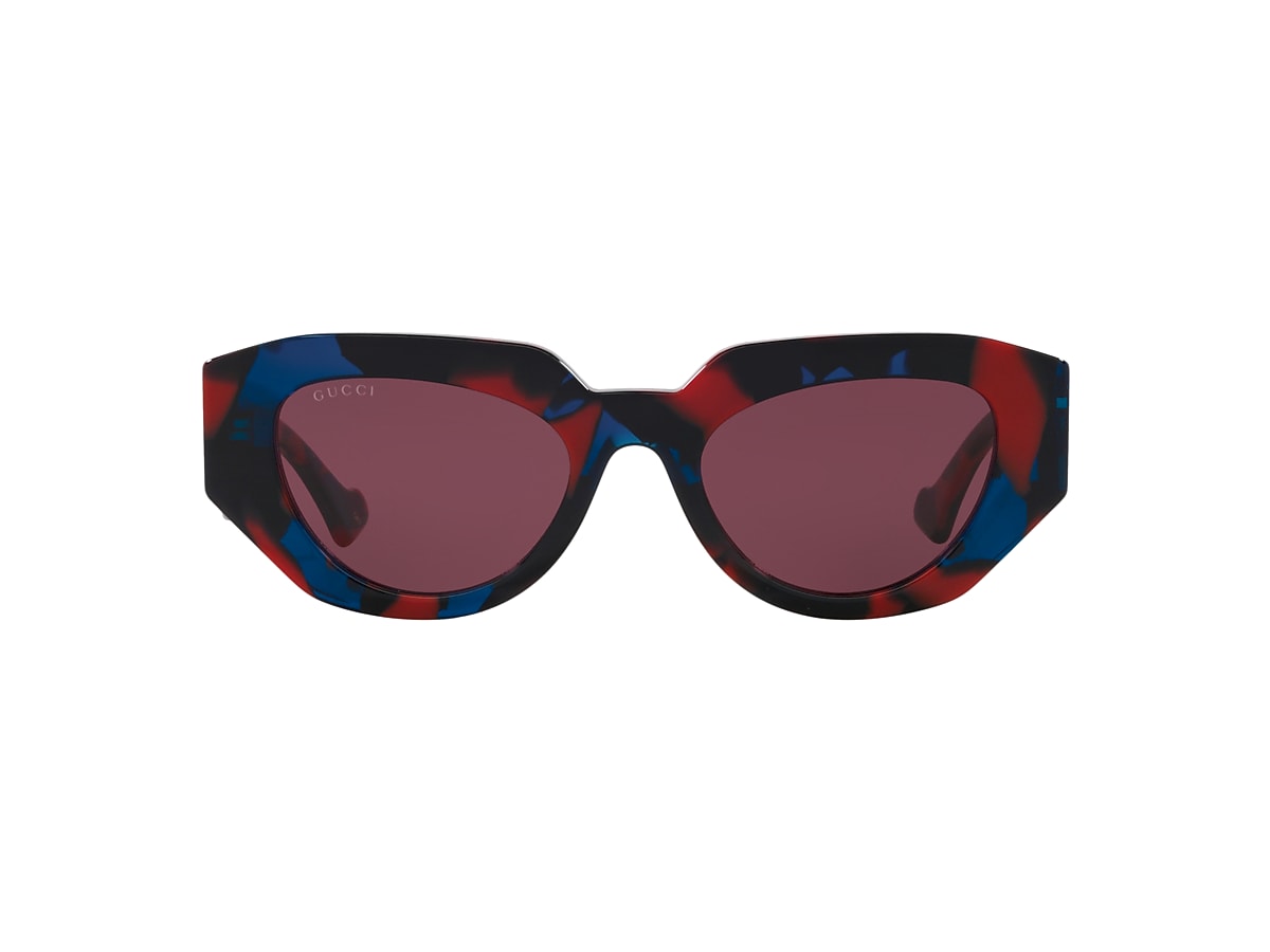 GUCCI GG1421S Tortoise - Women Luxury Sunglasses, Purple Lens