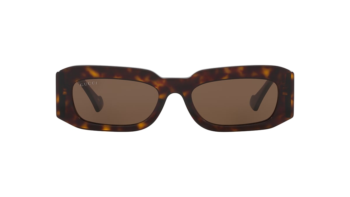 Gucci GG1426S 54 Brown & Tortoise Sunglasses | Sunglass Hut 