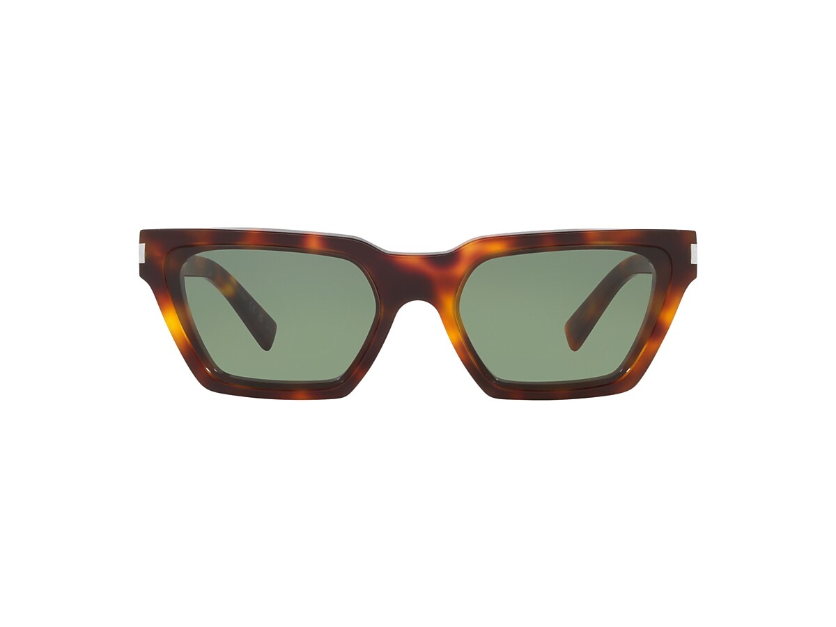 Saint Laurent SL 633 M (57 - 17) with Green lenses and