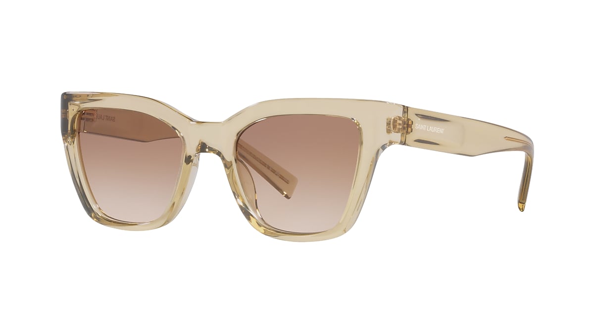 サングラス SAINT LAURENT Woman Sunglasses Brown SL657 002 Sunglasses Saint Laurent SL 567-002 SL567 Donna | Free