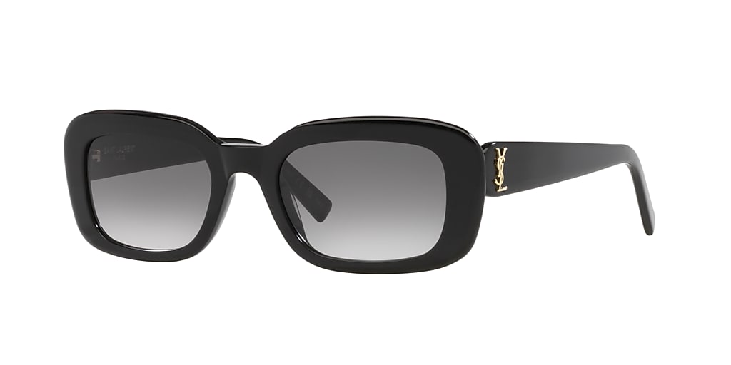 Saint Laurent SL M130 53 Grey & Black Sunglasses | Sunglass Hut USA
