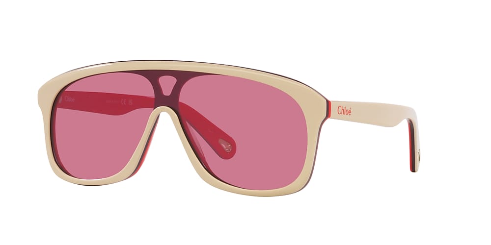 Chloé CH0212S 99 Pink & Ivory Sunglasses | Sunglass Hut USA