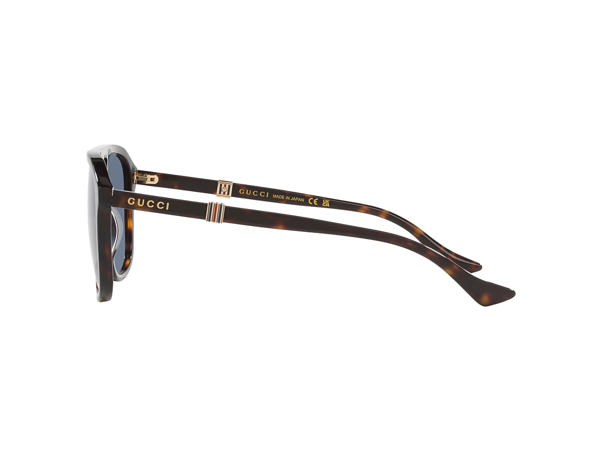Gucci GG1494S M (57 - 17) with Blue lenses and Tortoise frame