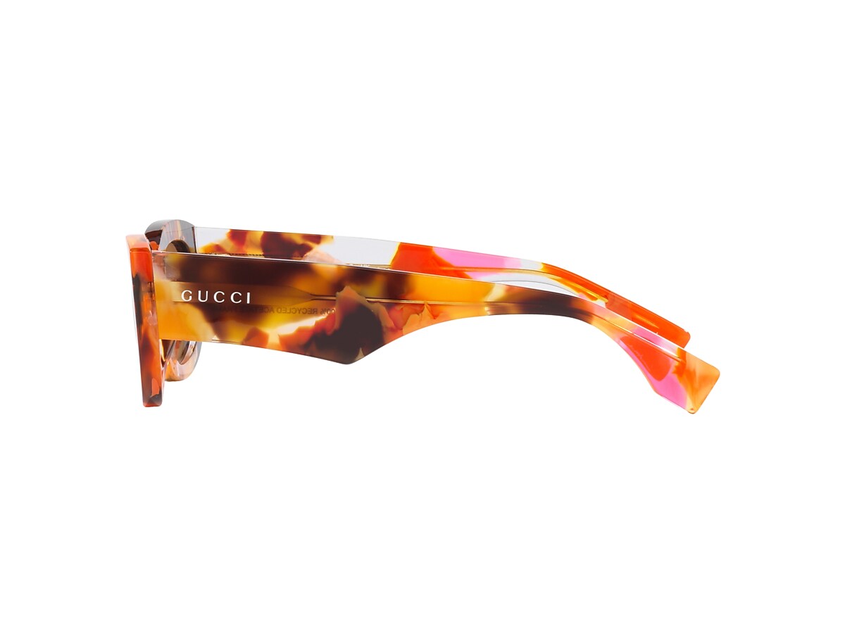 Gucci GG1627S XS (51 - 22) with Brown lenses and Orange