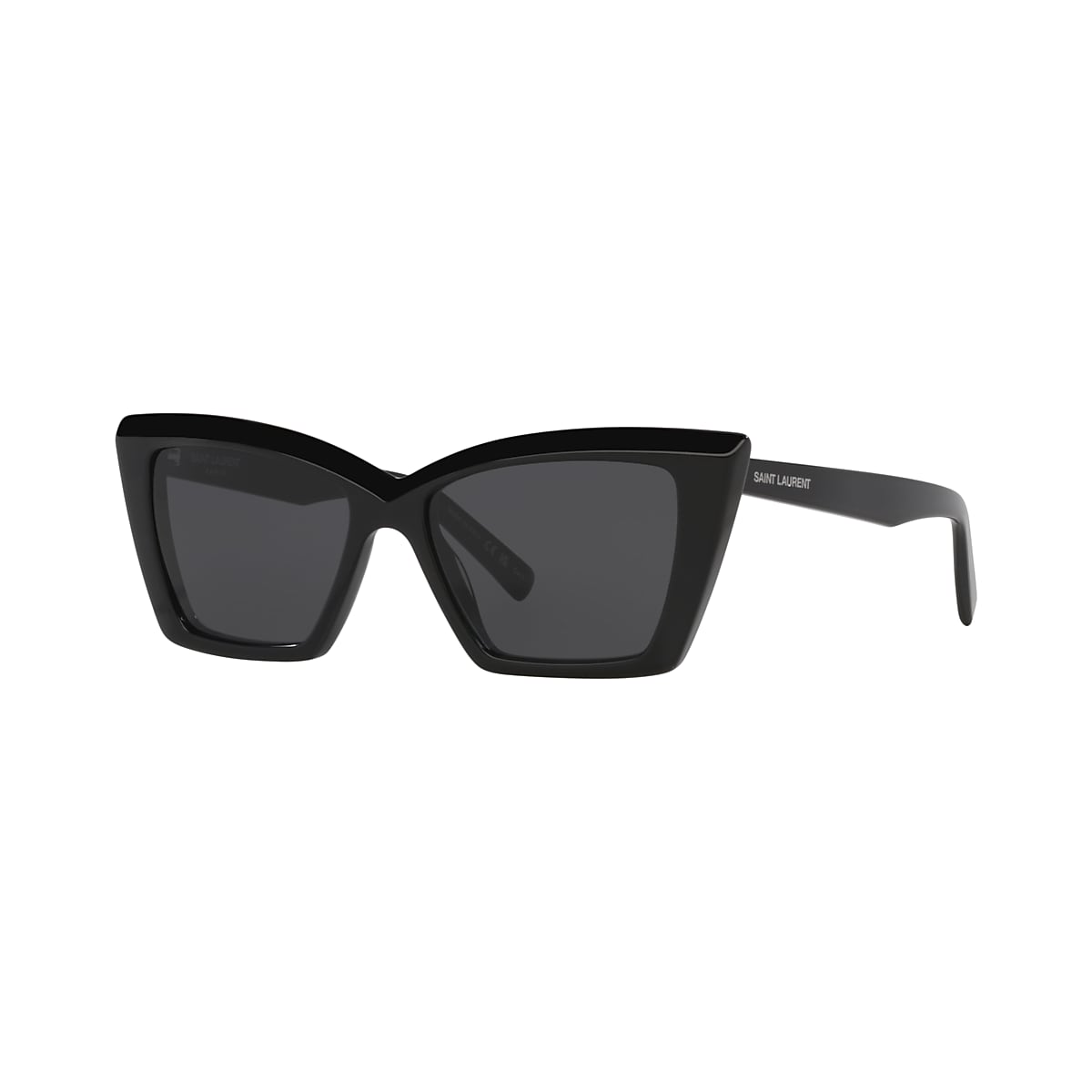 Saint Laurent SL 657 S (54 - 16) with Black lenses and Black frame