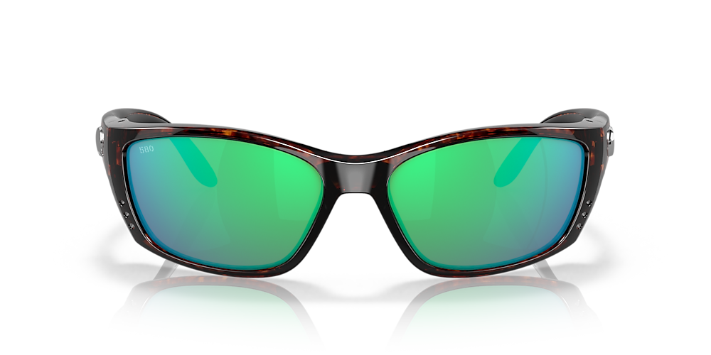 Costa 6S9054 Fisch 64 Green Mirror & Tortoise Polarized Sunglasses