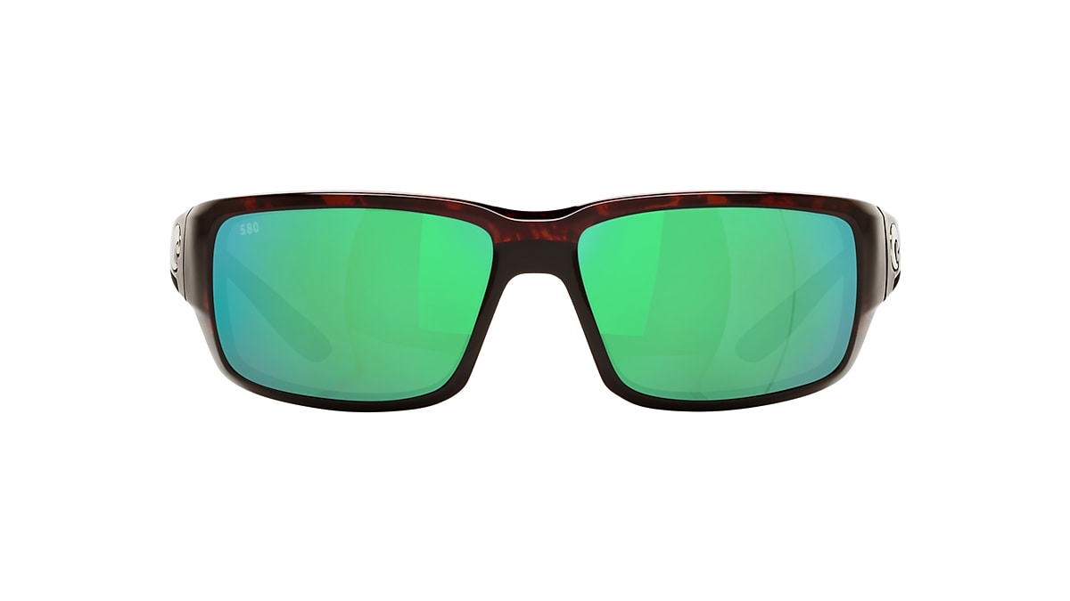 COSTA 6S9006 Fantail Tortoise Man Sunglasses Green Mirror Lens