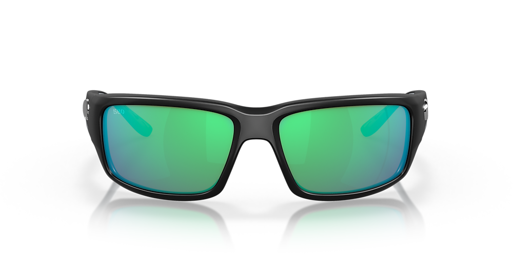Costa 6S9006 Fantail 59 Green Mirror & Matte Black Polarized Sunglasses