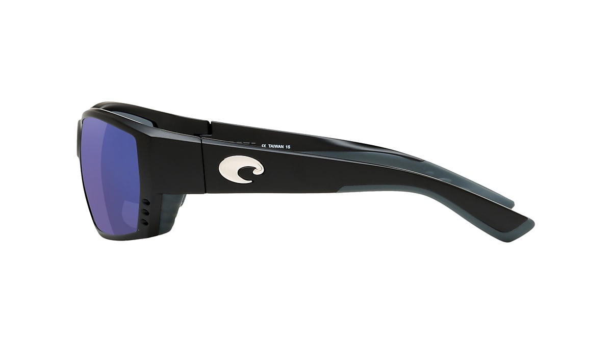 Costa Del Mar 6S9009 Tuna Alley clear frame with blue mirrored 580g lenses.  Lenses provide 100% UV protection.