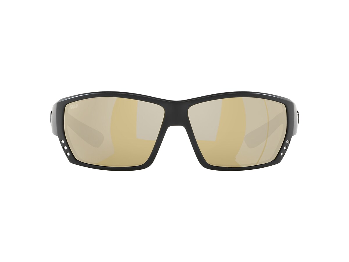 Costa Del Mar Tuna Alley Pro Sunglasses Matte Black Copper Silver Mirror 580g