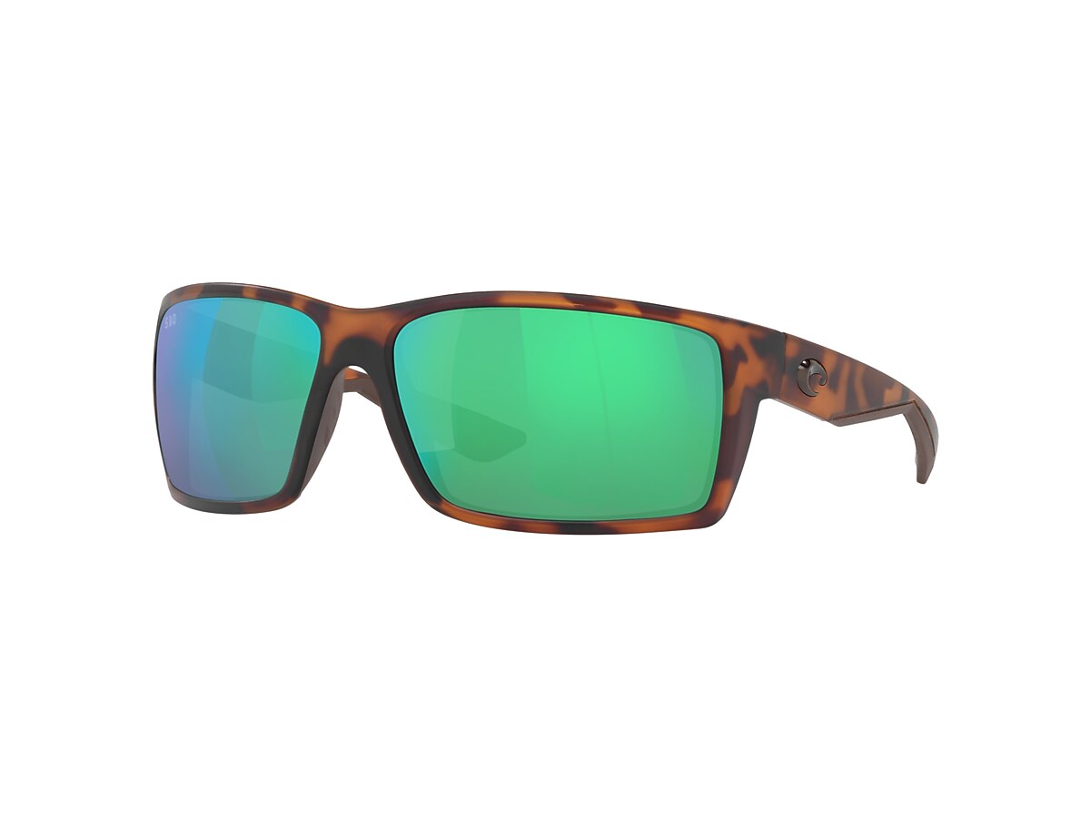 COSTA 6S9007 Reefton Retro Tortoise - Men Sunglasses, Green Mirror Lens