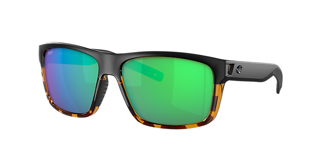 Costa 6S9035 Slack Tide 60 Green Mirror & Black/Shiny Tortoise Polarized  Sunglasses